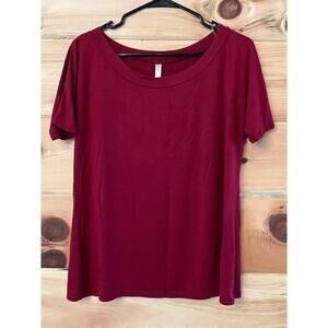 E.C. Women's Red Blouse - Soft & Stretch - Size Small